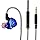UrbanX iX2 Pro Dynamic Hybrid Dual Driver in Ear Musicians Earphones with Mic Tangle-Free Cable in-Ear Earbuds Headphones for vivo X50e