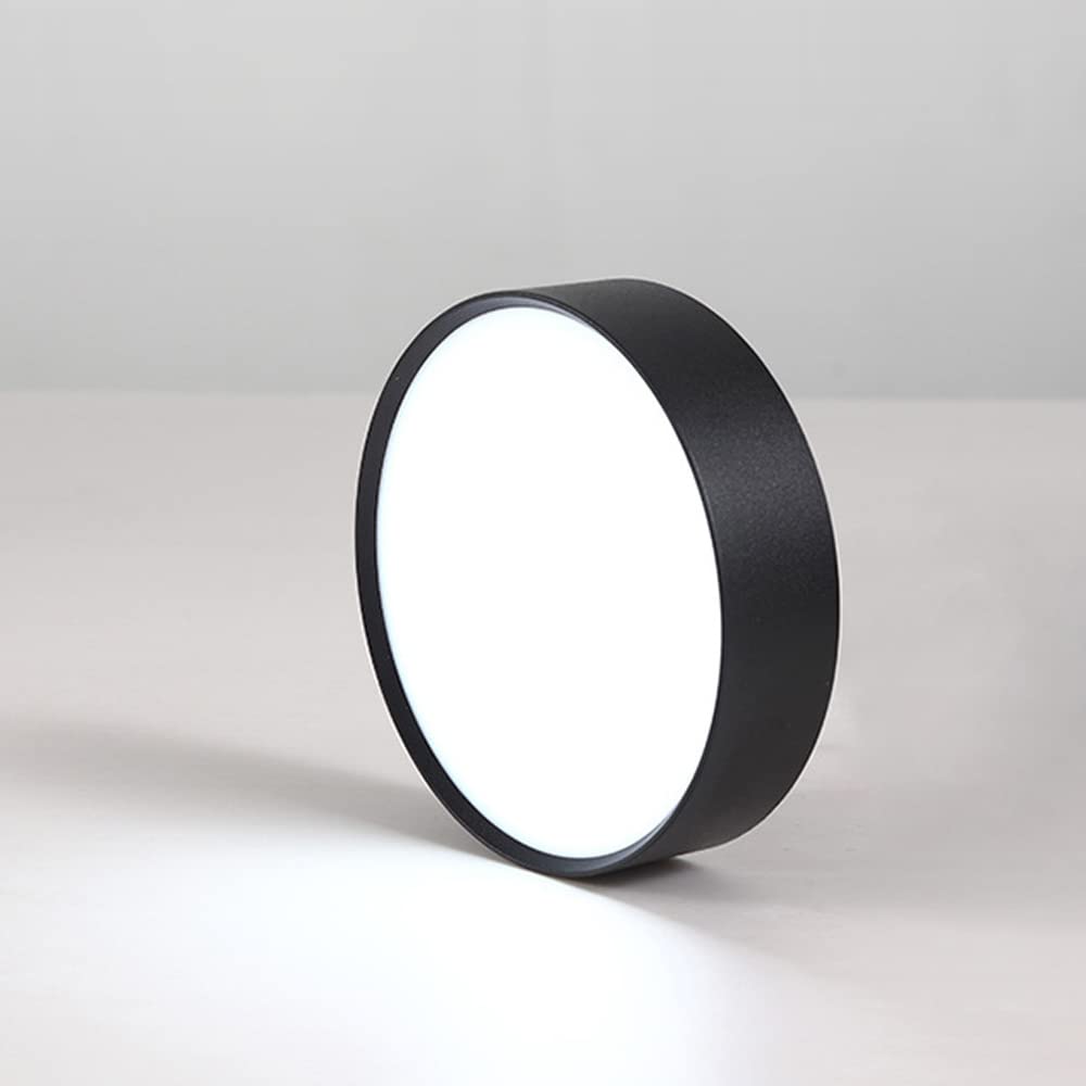 SDUYTDG Ultra Thin Led Surface Mounted Downlight Dimmable Spotlight Without Opening 7W 12W 15W Recessed Lighting Trim Ultra Thin Ceiling Light White/black