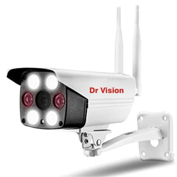 Dr Vision Security CCTV Bullet Outdoor Wireless Camera with Motion Detection and Wide Colored Night Vision IP 66 Waterproof Two Way Audio Cloud Storage Camera (K-805)