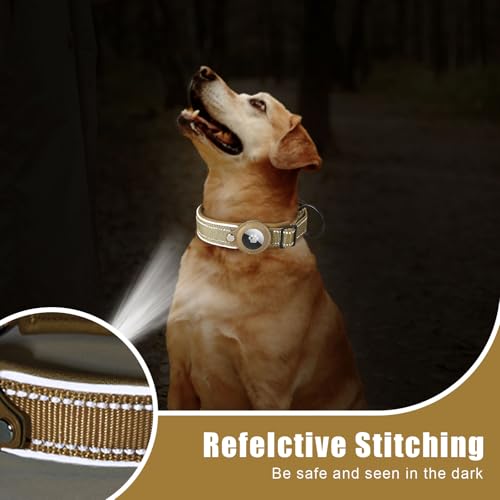 Boloshine Airtag Dog Collar, Adjustable Reflective Nylon Dog Collar - Image 4
