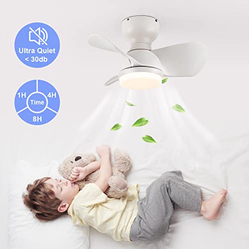 EKIZNSN-22-Inch-Small-Ceiling-Fan-with-Lights-for-Bedroom-Low-Profile-Ceiling-Fan-Flush-Mount-Ceiling-Fan-White
