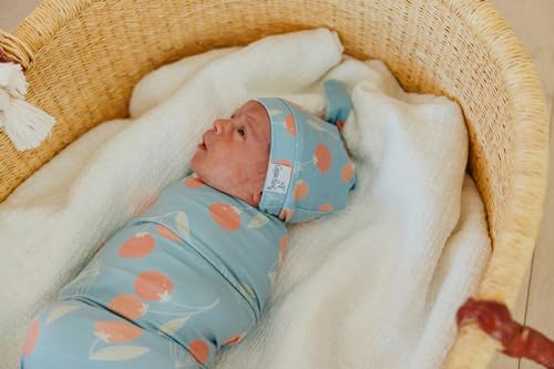 Image of Copper Pearl Swaddle Blankets for Newborns | Soft Stretchy Receiving Blankets for Boys and Girls | Large 46 x 46 Inch Baby Blankets | Lightweight and Breathable Swaddles | Clementine