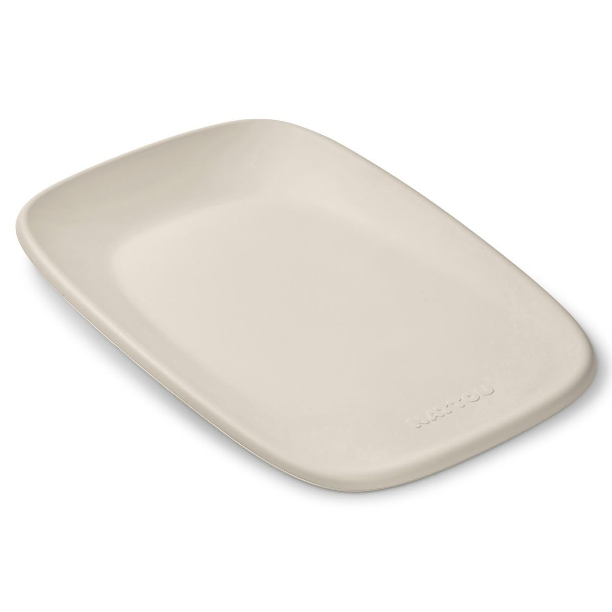 Nattou Wickelauflage - Wickelauflage Abwaschbar und wasserdicht auf PU-Schaum - Leicht und weich Baby Wickelunterlage - Wickelunterlage mit erhöhten Rändern - 50x70 cm - Tonfarben