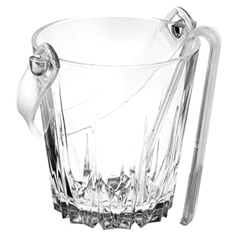 Pasabahce Karat Glass Ice Bucket with Tongs Cover