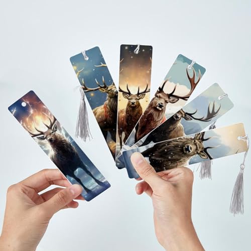 Marque-page élan de Noël à pompon pour sublimer vos lectures - 3