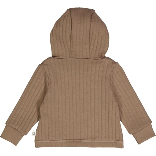 Cozy Cotton Quilt Baby Jacket with Wooden Olivetree Buttons | Soft Hood, Gentle and Stylish Baby Outerwear2