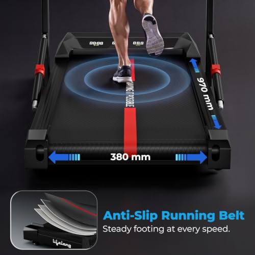 Image of Lifelong 4.5HP Walking Pad Treadmill | Max Speed 10 km /h | LED Display | Under Desk Treadmill Foldable | Walking Pad for Home Gym | Gym Equipment for Home Workout | 100 kg Capacity