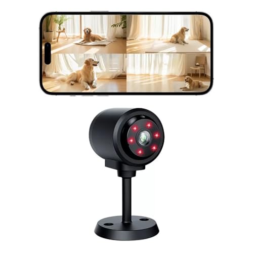 Mini WiFi 2.4G Camera for Heated Cat House (Plug-in Use), 1080P HD, Night Vision, Motion Detection, Ultra-Wide Angle, Local & Cloud Storage, Remote Monitoring Anytime Anywhere (SD Card Not Included)
