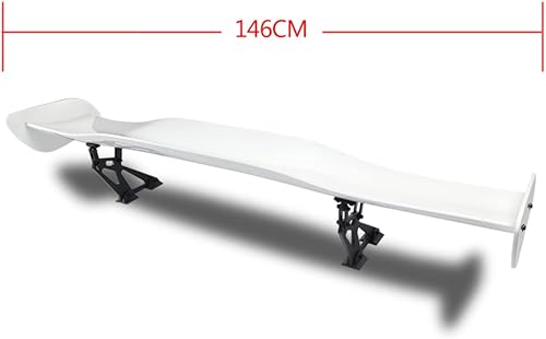 Miniatura 4 de Alerón de maletero ajustable pintado blanco brillante de ajuste universal con kit de accesorios, alerón de maletero ajustable tipo 1 pintado negro