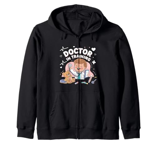 Doctor en Entrenamiento - Niños Médicos Pediátricos Lindos Sudadera con Capucha