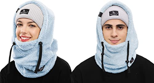 image for Shy Velvet Balaclava Ski Mask Wind-Resistant Winter Face Mask,Fleece C