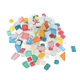 VILLCASE 1 Juego De Material De Mosaico Mosaico Irregular Decorativo Mosaico Teñido De Gemas Azulejos De Mosaico Artesanales Salpicaduras De Azulejos De Mosaico Pegatinas De Piedras
