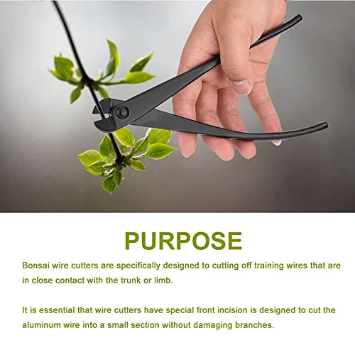 Branch Cutter, 8.27Inch Professional Grade Manganese Steel Bonsai Cutter Multi-Functional Alloy Wire Cutters Black #TOP1