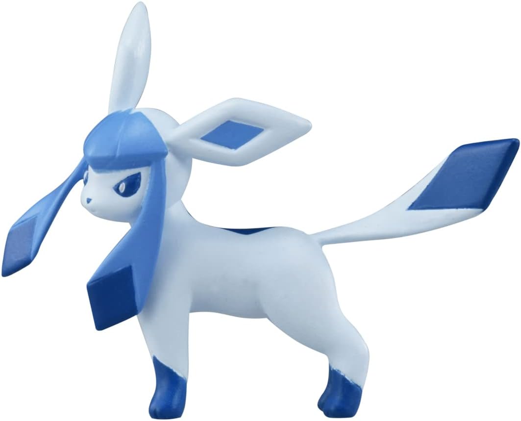 TAKARA TOMY Pokemon Moncolle Select Glaceon action figure, side view
