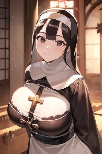 豊満な聖職者（シスター）｜世間知らずでお嬢様学校を卒業した純情無垢なお姉さん[AI二次元画像CGイラスト画集]