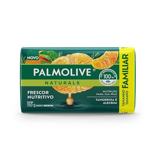 Palmolive Sabonete Em Barra Naturals Frescor Nutritivo Tangerina & Alecrim 150G