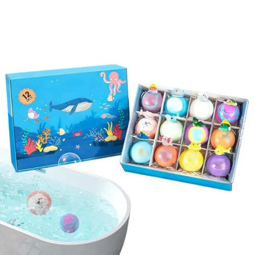 Burbujas de baño para niños efervescentes con figuras coleccionables de mar 7