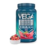 Vega Premium All-in-One Nutrition Protein Powder – 20g Plant-Based Vegan Protein, Vitamins & Probiotics, Berry, 850g (20 Servings)