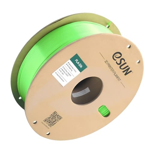 Image of eSUN 1.75mm Silk PLA 3D Printing Filament Green | Premium Silk PLA Filament for FDM 3D Printer with 1KG Net Weight Spool