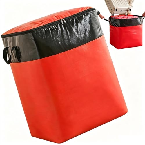 Bolsas resistentes para mudanza – Contenedor de almacenamiento para ropa de 140 L – Grandes bolsas de almacenamiento para ropa, para viajes, apartamento, universidad, camping, dormitorio, sótano