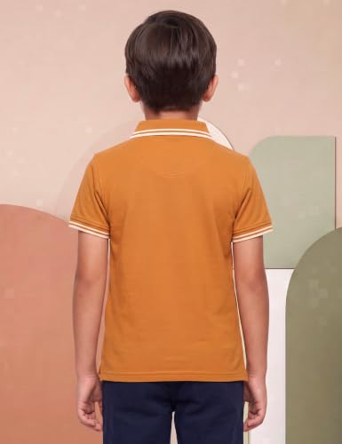 Image of Amazon Brand - Symbol Boys Cotton Rich Solid Polo Tshirt | Collar Tshirts | Half Sleeves | Plain-Regular Fit