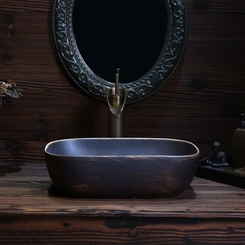 Lavabo rectangular moderno para un baño principal de diseño minimalista 4