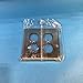 MULBERRY 97102 Discontinued by Manufacturer, WALLPLATE, Stainless Steel Type 430, Satin .030" (SS), 2-Duplex RECEPTACLES (20DR), Standard Size