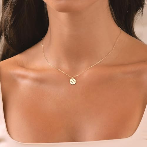 Dainty Necklace- Softball Moon Star Starfish Sun Infinity Bat Fish Necklace for Women 14K Gold/White Gold Plated2
