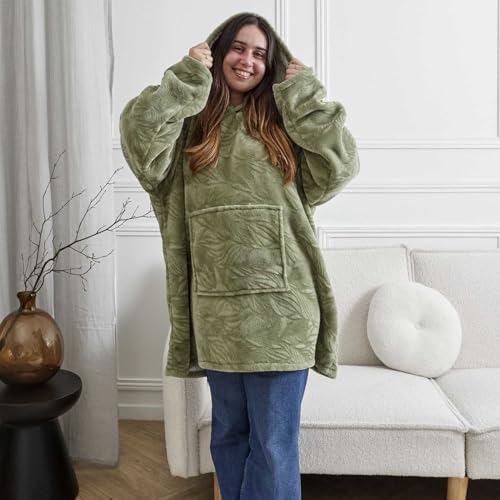Sweat Plaid Couverture Vert, Idée Cadeau Cocooning Idéale - 7
