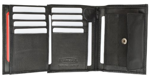 MARSHAL European Style Bifold Trifold Wallet with Id Window2