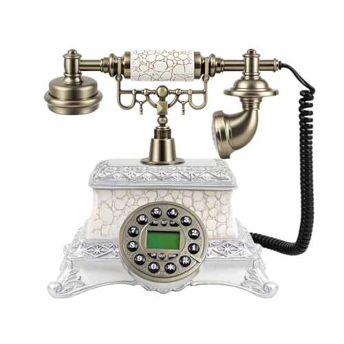 Téléphone fixe vintage filaire rétro avec touches pour le salon