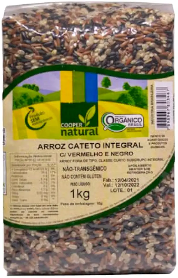 Arroz Cateto Integral Orgânico: sabor e nutrientes completos