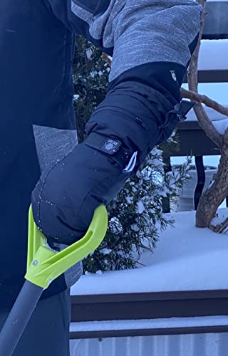 N'ice Caps Men's Women's 100 Gram Thinsulate Waterproof Snow Mittens And Gloves (Men's Xl/Xxl, Mittens - Black) #TOP6