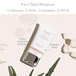 PÜR Beauty 4-in-1 Tinted Moisturizer With SPF 20 - Hydrating Face Moisturizer, Primer, & Foundation With Shea Butter, Aloe Vera & Vitamin B3 - Vegan Friendly - Free of Paraben, Gluten & BPA - Image 4