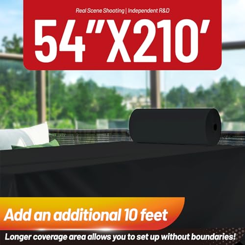 Image of Plastic Tablecloth Roll, 210 Ft x 54 in Black Plastic Table Cloth Disposable Table Cover Roll, Premium PEVA Material, Waterproof with Cutter, Ideal for Banquets, Festivals, Parties