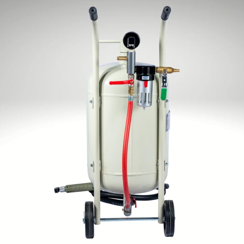 BPAC Sableuse Portative 40 L - Aerogommeuse Mobile à Pression Pneumatique