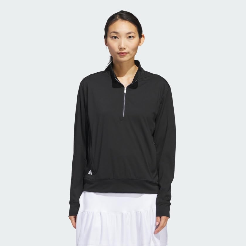 adidas Pull-Over Femme en molleton doux coupe classique noir