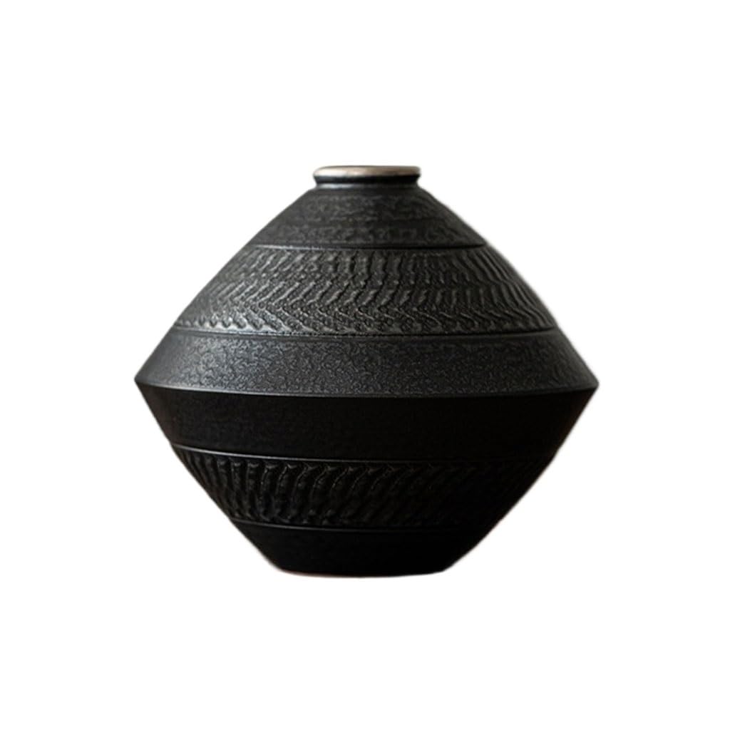 EINES Japanese Style Ceramic Vase Retro Home Living Room Flower Arrangement Hotel Ware Ornaments