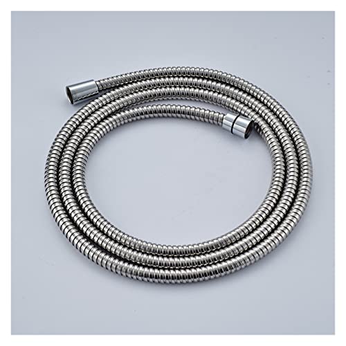 Oesen Shower Panel Tower Wall Mount 8" Led Light Rain Shower Head Wall Mounted Brass Shower Arm 59" Shower Hose Chrome Finished Led Shower Column Stainless Steel Brushed #TOP4