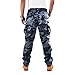BACKBONE Mens Fashion Bright Camouflage Cargo Pants Military Combat Style BDU Pants (XXL, Midnight Blue Camo)