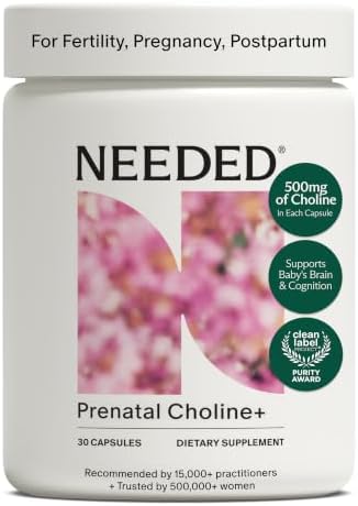 Needed. Prenatal Choline+ Liquid Capsules for Cognitive Developme...