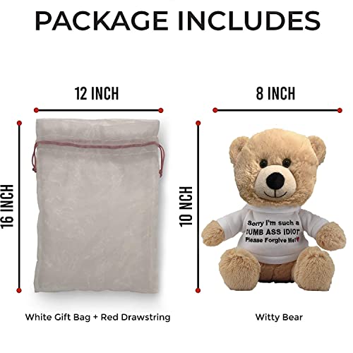Sorry-Im-An-Idiot-10-Teddy-Bear-with-Gift-Bag-Cute-Funny-Apology-Plush-for-Girlfriend-Boyfriend-Best-Friend - DumpADate.com