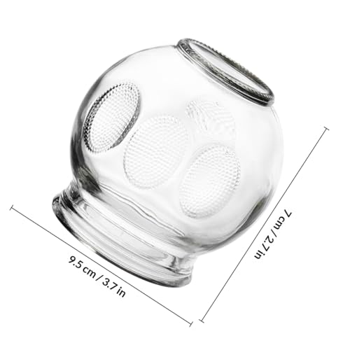5 unidades de copas de ventosa de vidrio grueso para terapia de ventosas, seguras y aptas para masaje y uso doméstico, fuerte adherencia y bordes suaves miniatura 2