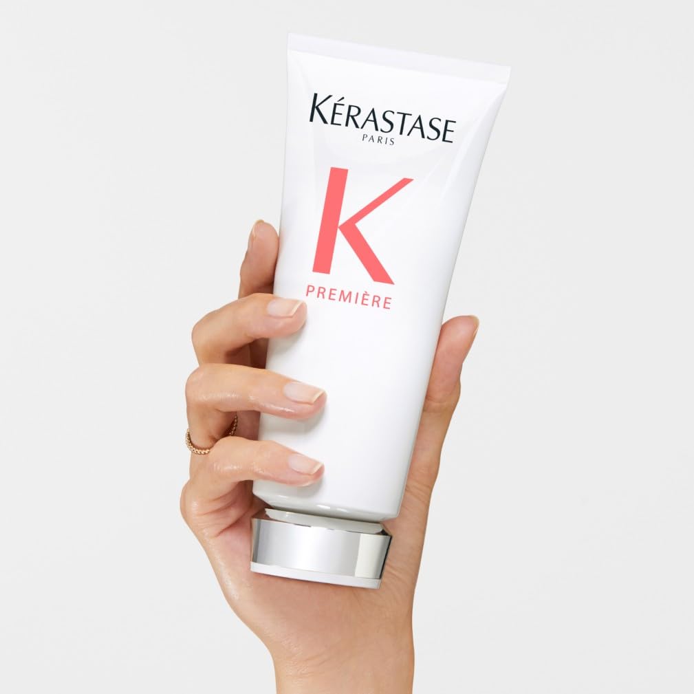 Kérastase, Première, Acondicionador Reparador, Tratamiento Contra la Rigidez, Para cabello dañado, Con Ácido Cítrico y Glicina, Fondant Fluidité Réparateur, 250 ml