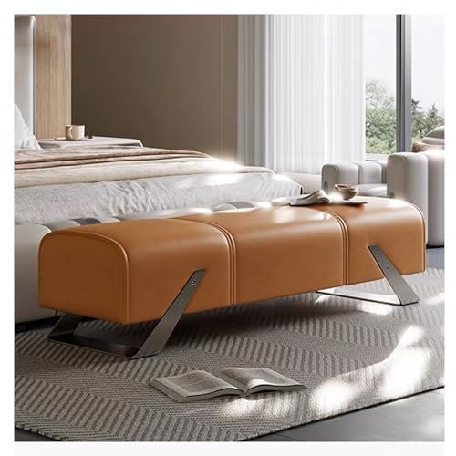 DFHS46JK Banco para la Entrada Banco de Entrada, Dormitorio, tapizado al Final la Cama, Interior Suave, Madera Maciza for vestíbulo para el Dormitorio