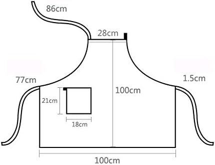 Miniatura 2 de BAVER Delantal de lino de estilo japonés hecho a mano de moda premium con paquetes para cocina cafetería camarero estudio