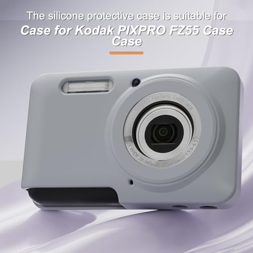 Funda de silicona para Kodak PIXPRO FZ55 con protector y correa miniatura 2