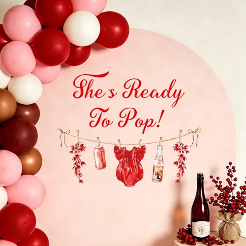 Vinilo decorativo She's Ready to Pop para baby shower miniatura 3