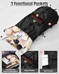 25L Sac à dos de randonnée imperméable avec sangle poitrine pour les hommes Femmes, léger respirant sac à jour de randonnée