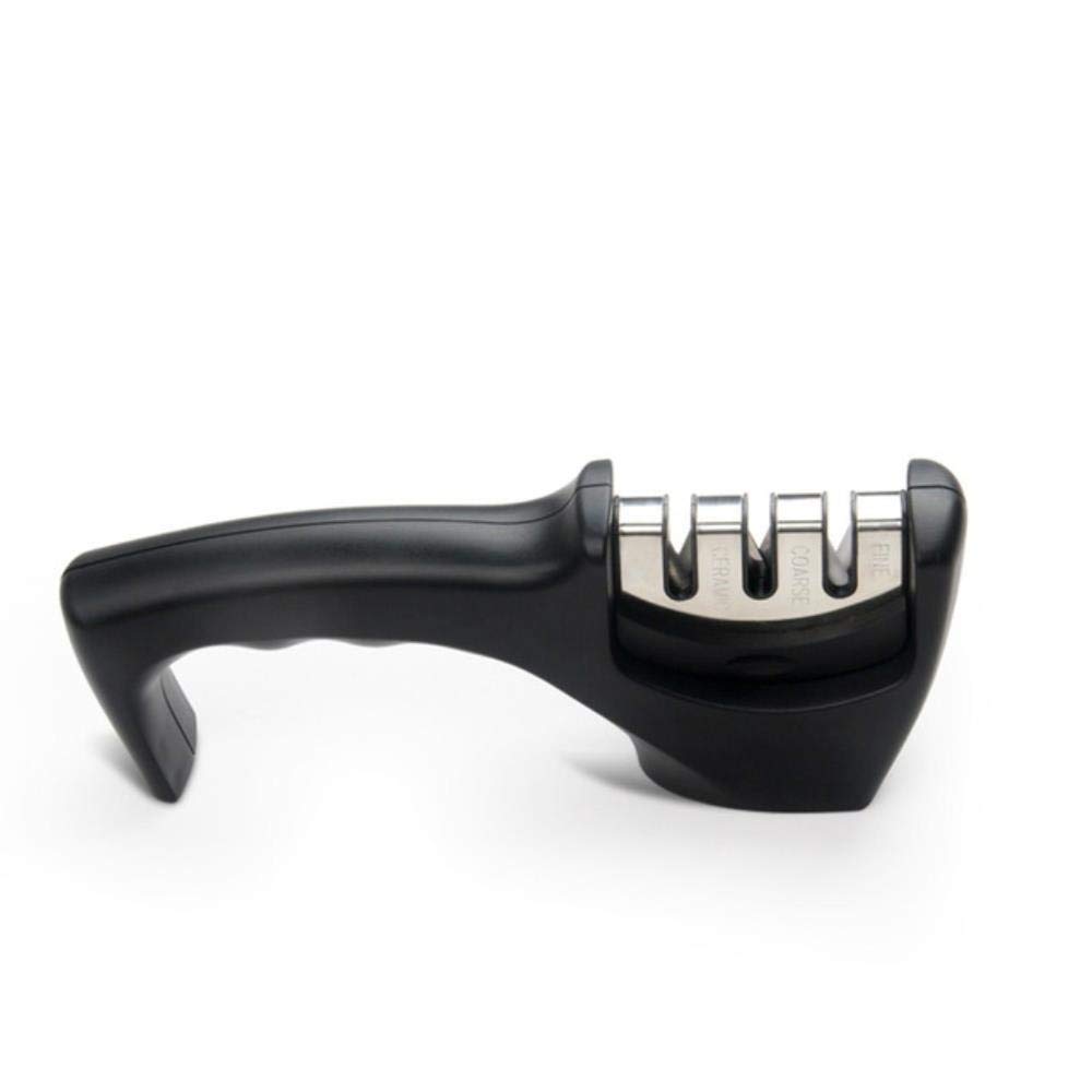 XINGYU Ręczna temperówka do noży 3 etapy stal diamentowa powlekana ceramiką ostrzałka do noży narzędzia kuchenne do ostrzenia dropshipping, 8 x 5 x 20,5 cm